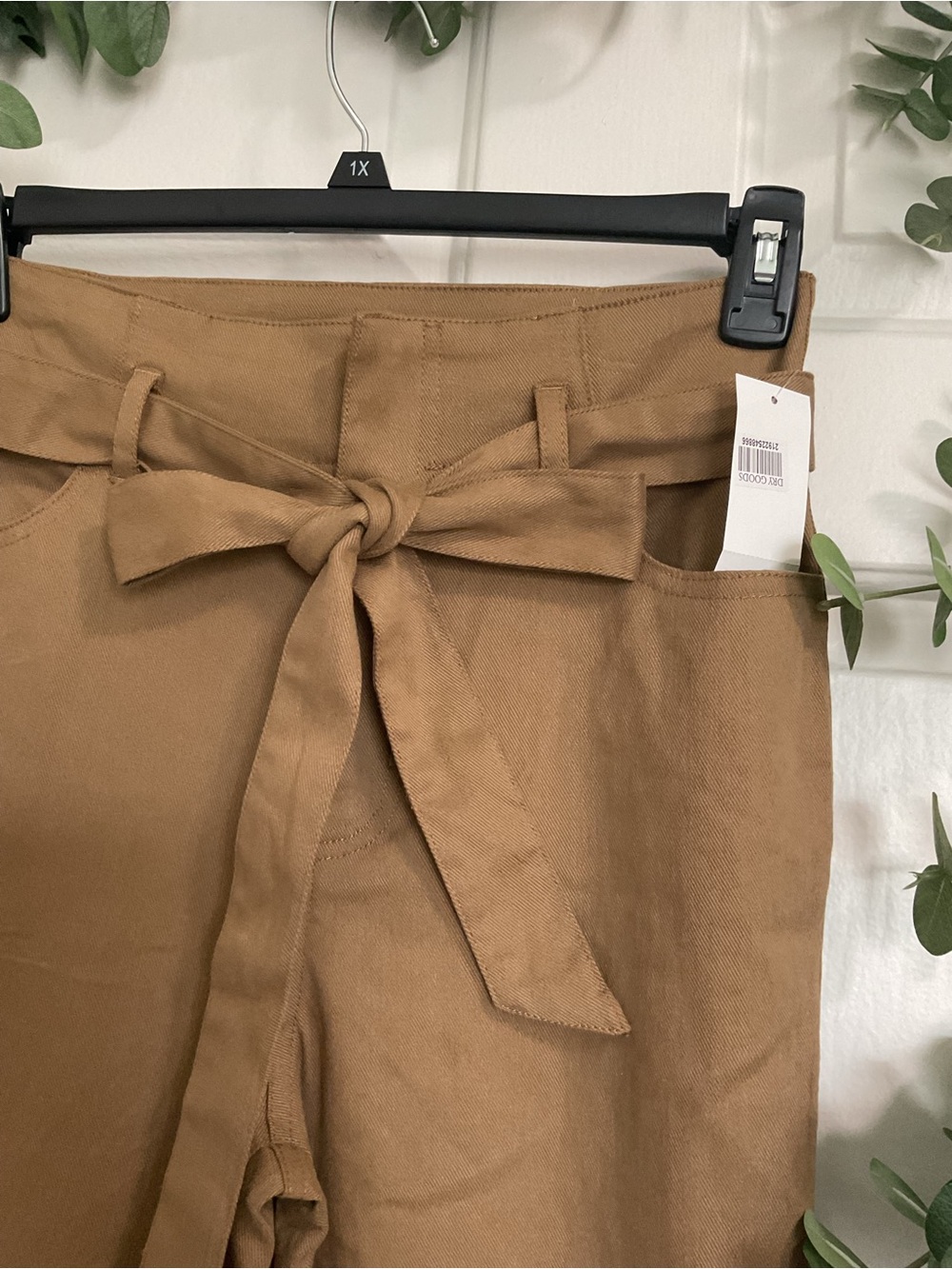 Flying Tomato Tan Tie-Waist Wide Leg Pants - Picture 4 of 7